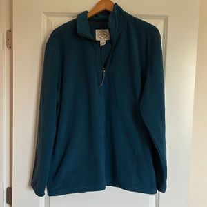 ST JOHN’S BAY FLEECE SHIRT TOP SIZE L MSRP $34.00 NWT